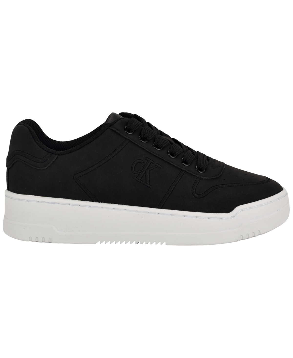 Calvin Klein Women's Pozin Round Toe Lace-Up Sneakers