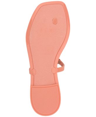 Women's Ellye Logo T-Strap Flat Slip-On Sandals