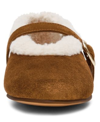 Women's Lodge Cozy Adjustable Strap Mary Jane Flats