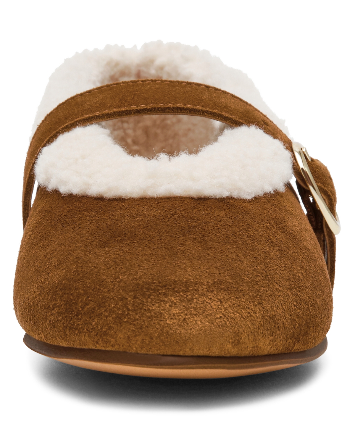 Steve Madden Women's Lodge Cozy Adjustable Strap Mary-Jane Flats