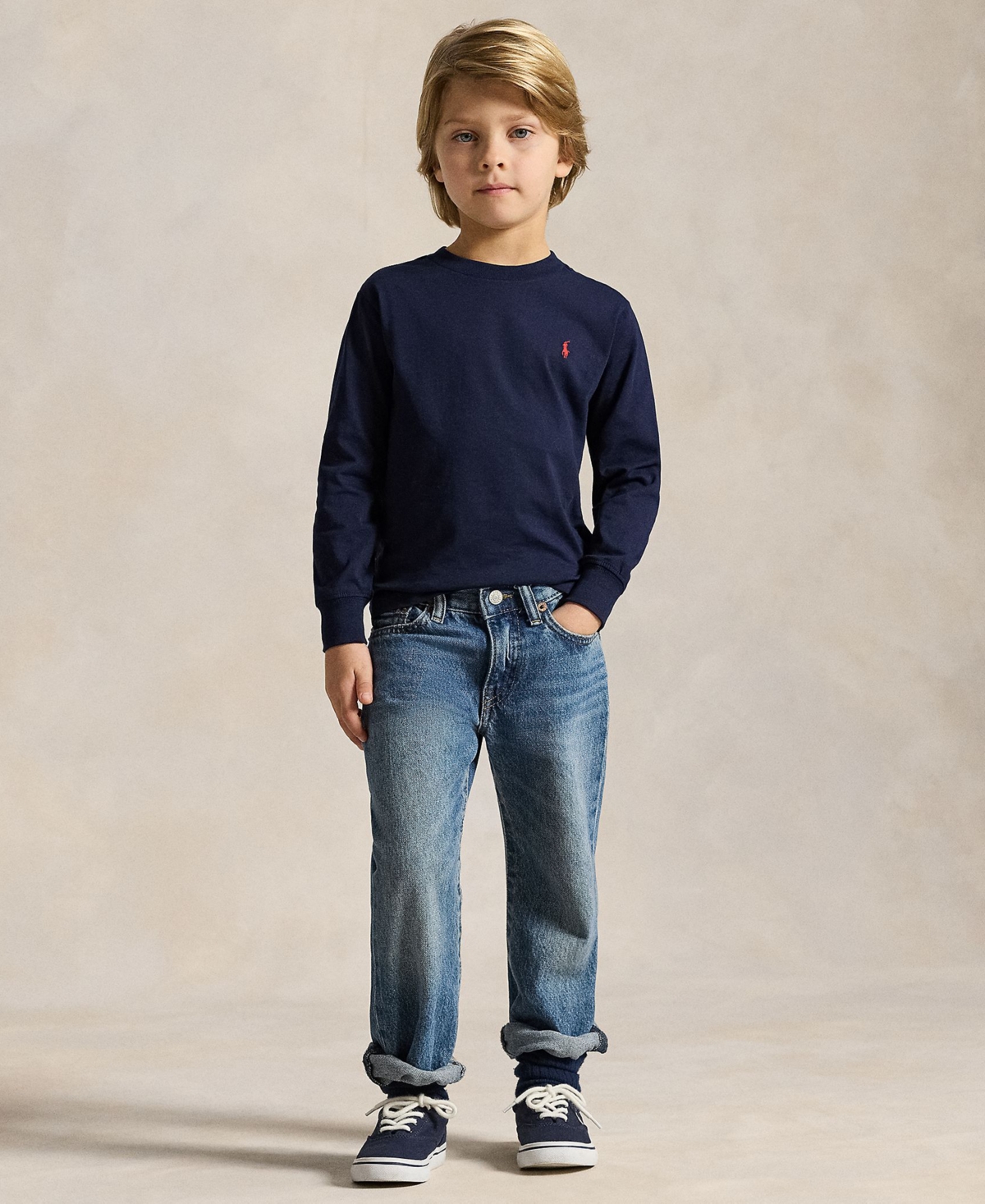 Polo Ralph Lauren Toddler and Little Boys Jersey Long-Sleeve T-shirt