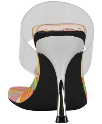 Women's Aqueous Embellished High-Heel Dress Mules