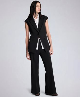 Women's Notch Collar One-Button Vest