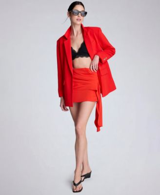 Women's One-Button Notch Collar Jacket