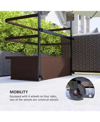 Wicker Pool Float Storage Organizer, Pool Float Holder,