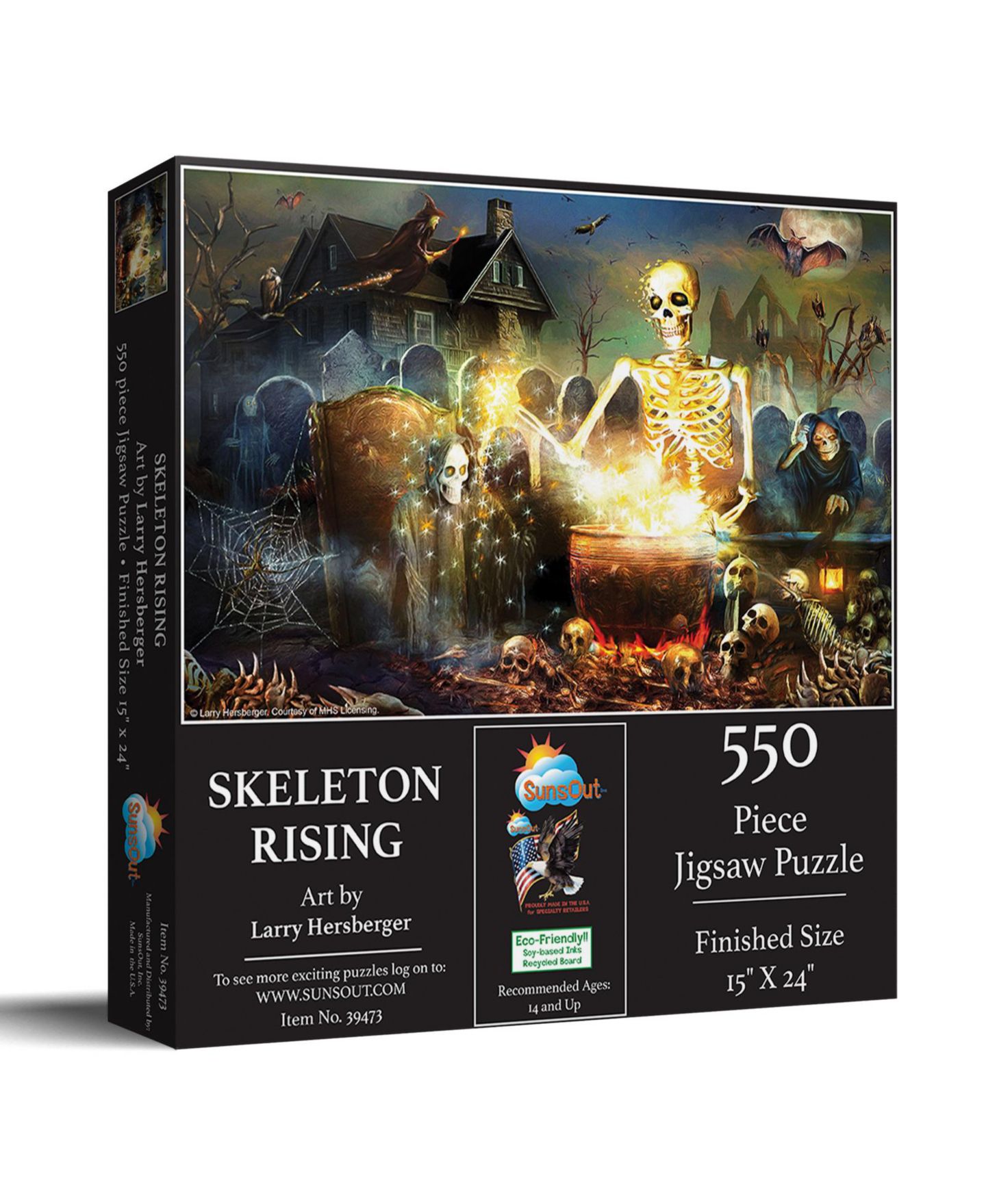 Детский пазл SunsOut Skeletons Rising 550-Piece Halloween Interlocking Jigsaw Puzzle, от 14 лет — фото 1