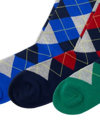Men's 3-Pack Argyle Dress Socks