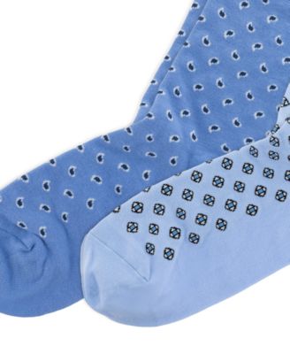 Men's Foulard Slack Socks, 2-Pack