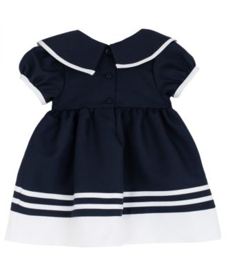 Baby Girls' Nautical Collar Dress, Panty and Hat, 3-Piece Set