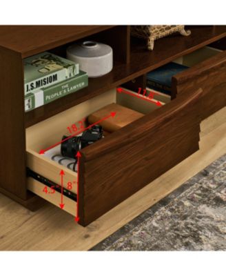 63" Mid-Century TV Stand - Walnut