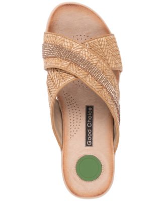 Women's Linnie Woven Crisscross Comfort Sandals