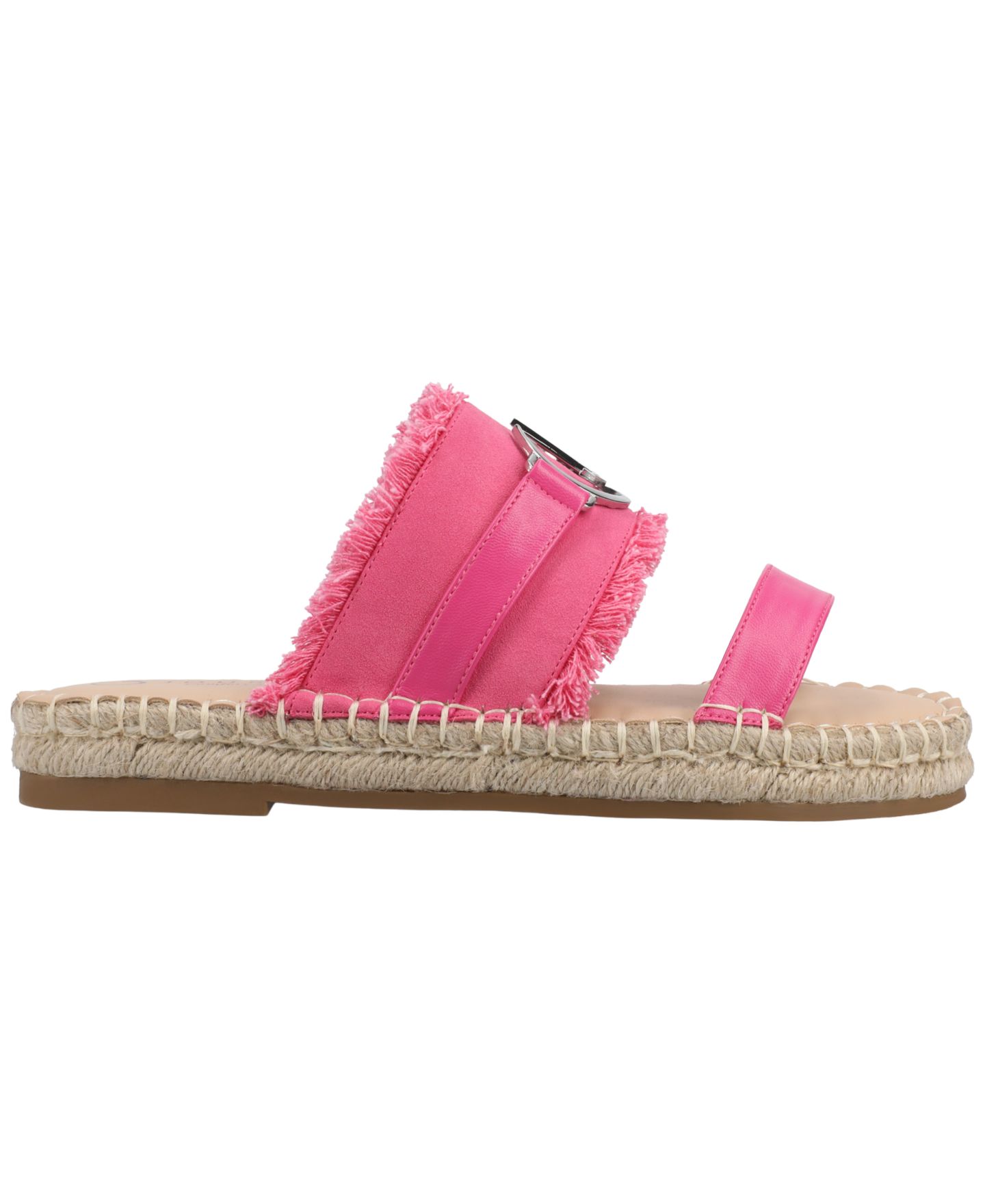 Женские сандалии Journee Collection Keelee Espadrille Flat, цвет: Розовый — фото 2