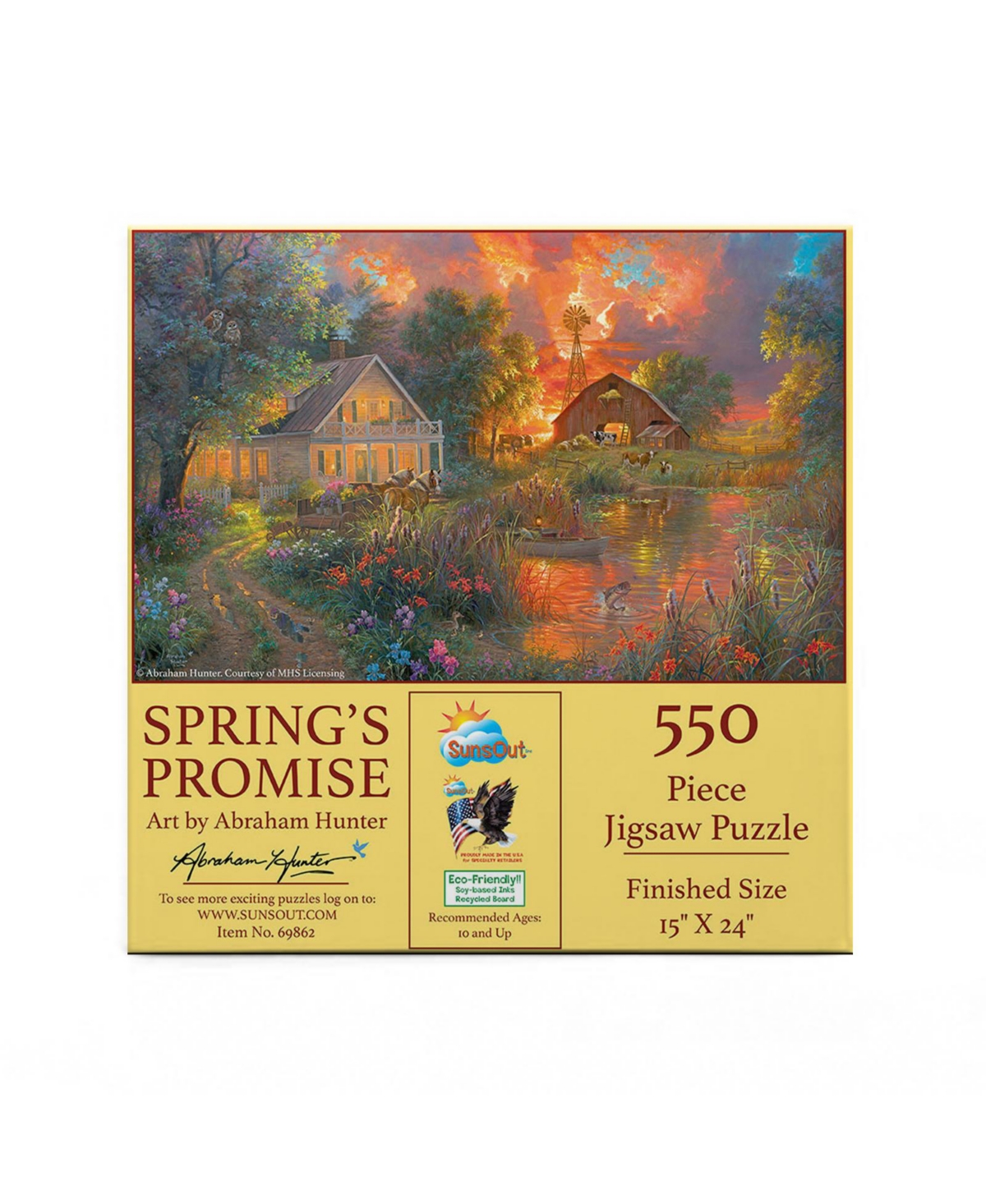 SunsOut Spring's Promise 550 piece Jigsaw Puzzle for Adults