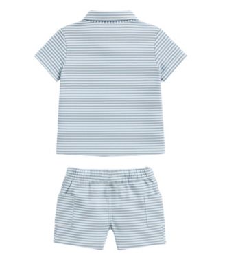 Baby Boys' Peter Rabbit Button-Down Shirt and Shorts, 2-Piece Set