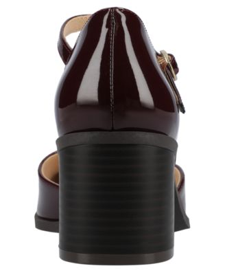 Women's Evangeline Block Heel Square Toe Pumps