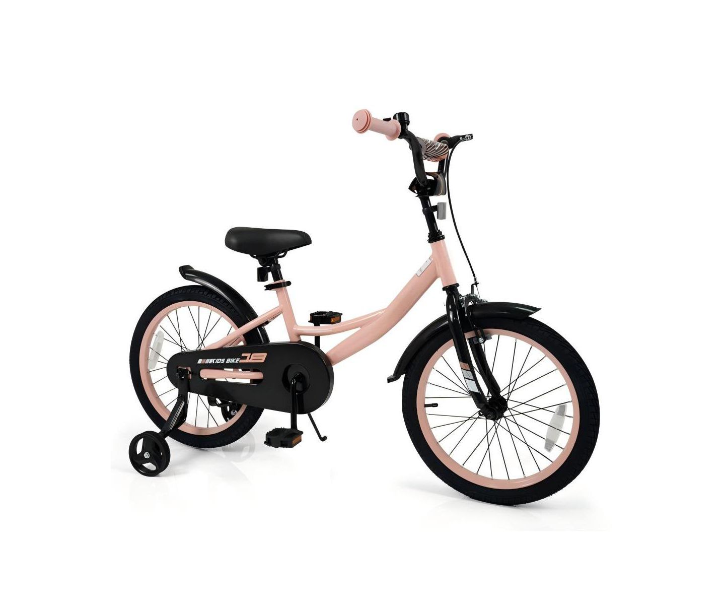 Детская игрушка HONGGE Adjustable Training Bicycle with Dual Brakes and All-Terrain Tires, Ages 3-10, цвет: Розовый — фото 1