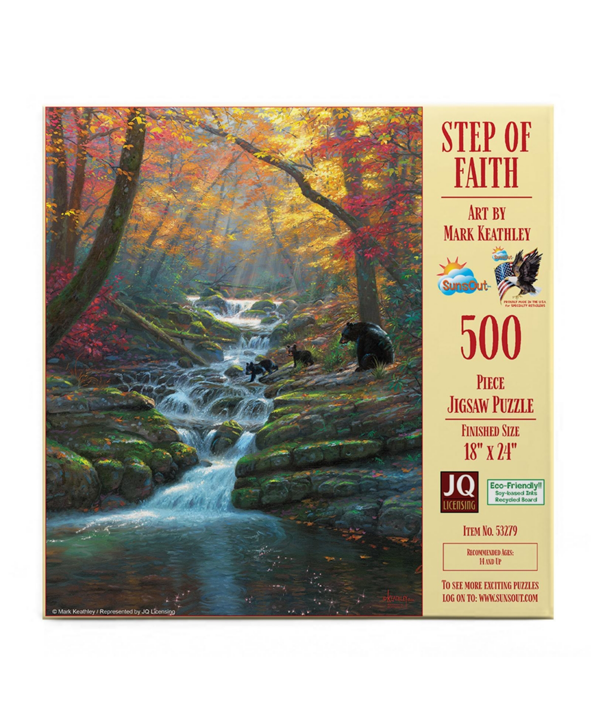 SunsOut Step of Faith 500 piece Jigsaw Puzzle for Adults