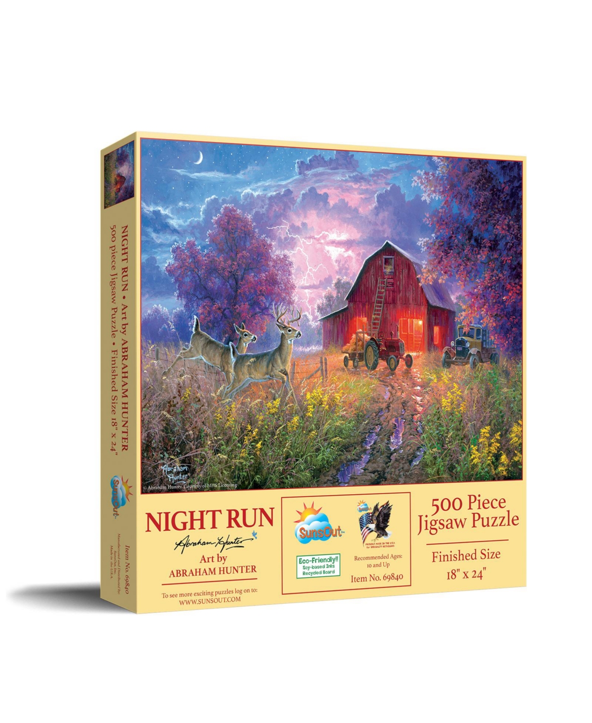 SunsOut Night Run 500 piece Jigsaw Puzzle for Adults
