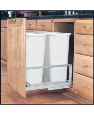 Double Pullout 50 qt. Kitchen Trash Can w/ Soft-Close, 5349-2150DM-2