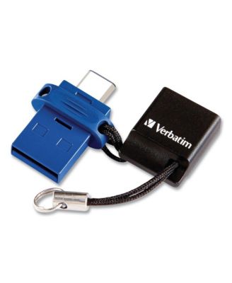 99154 Store  n' Go 32 GB Dual USB 3.0 Flash Drive for USB-C Devices - Blue