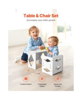 Weaning Table and Chair Set Montessori Kids Activity Table and Chair