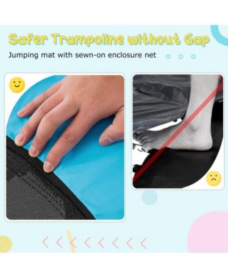 Kid's Indoor Trampoline with Safety Enclosure Bungee Cords and Galvanized Steel Frame