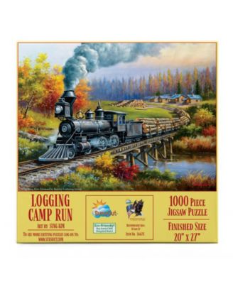 Logging Camp Run 1000 piece Jigsaw Puzzle for Adults