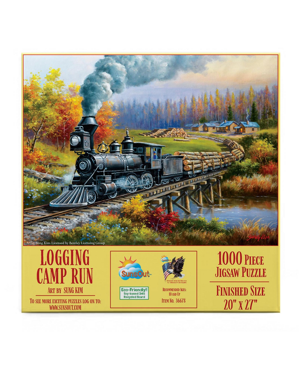 SunsOut Logging Camp Run 1000 piece Jigsaw Puzzle for Adults