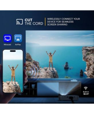 Luma 450 Smart Projector, Full HD Portable Pico Projector with 80" Screen, Tripod, Remote & Case