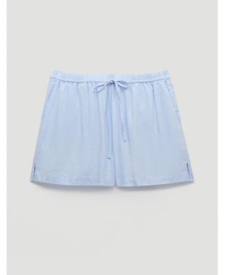 Women's Ernie Gathered Linen Beach Short