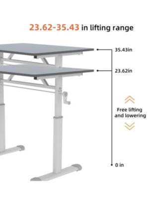 Adjustable Height Study Desk - Kids & Adults, Compact Design