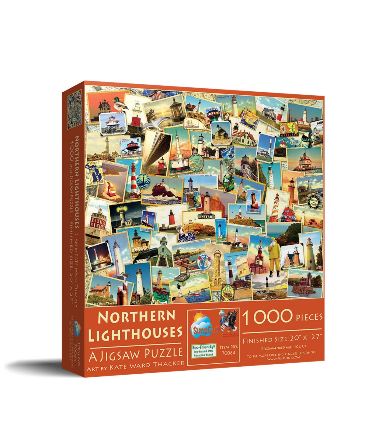 SunsOut Northern Lighthouses 1000 piece Jigsaw Puzzle for Adults