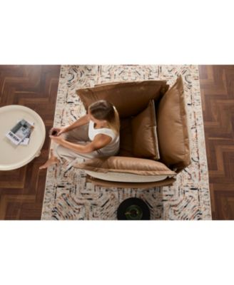 Modern Style Chenille Oversized Armchair Accent Chair Single Sofa Lounge Chair for Living Room, Bedroom