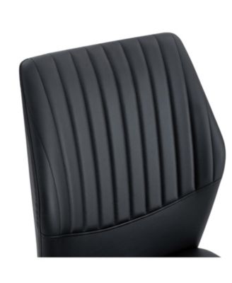 Luxury Black PU Dining Chairs - Gold Legs (Set of 4)