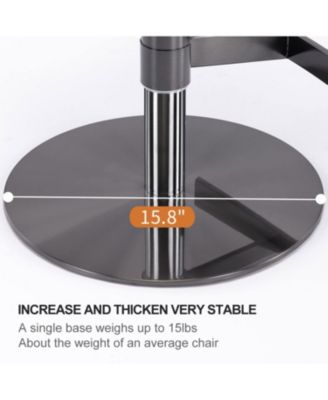    Titanium Leather Bar Stool