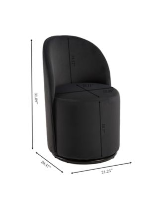 Upholstered Swivel Barrel Dining/Accent Chair