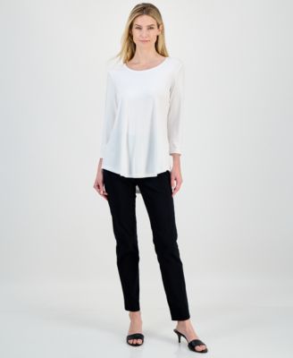 Women's 3/4-Sleeve Scoop Neck Top, Created for Macy's