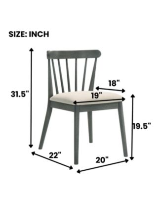 Streamdale 2 Rustic Farmhouse Dining Chairs