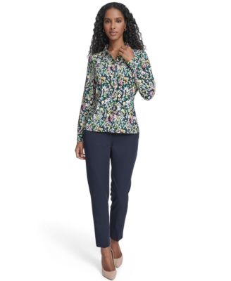 Women's Floral Long-Sleeve Shirt