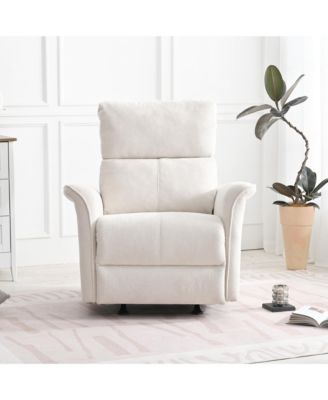  Fabric Rocker Recliner Chair - Gray