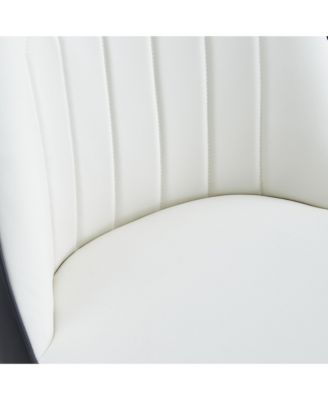 Modern Dual Tone PU Leather Dining Chairs