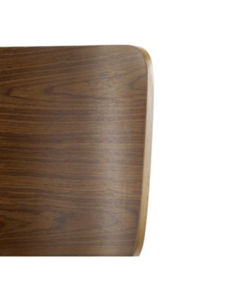 Pari Indoor Wooden Barstool, Walnut Finished, Set of 2