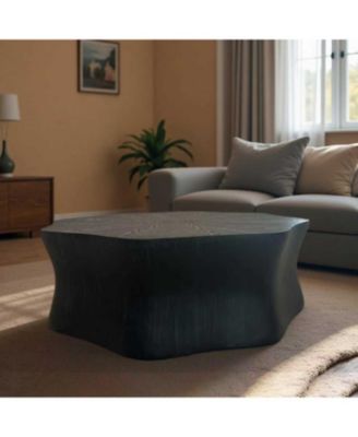 Streamdale Black Petal Coffee Table - Birch Veneer, Brushed Sides