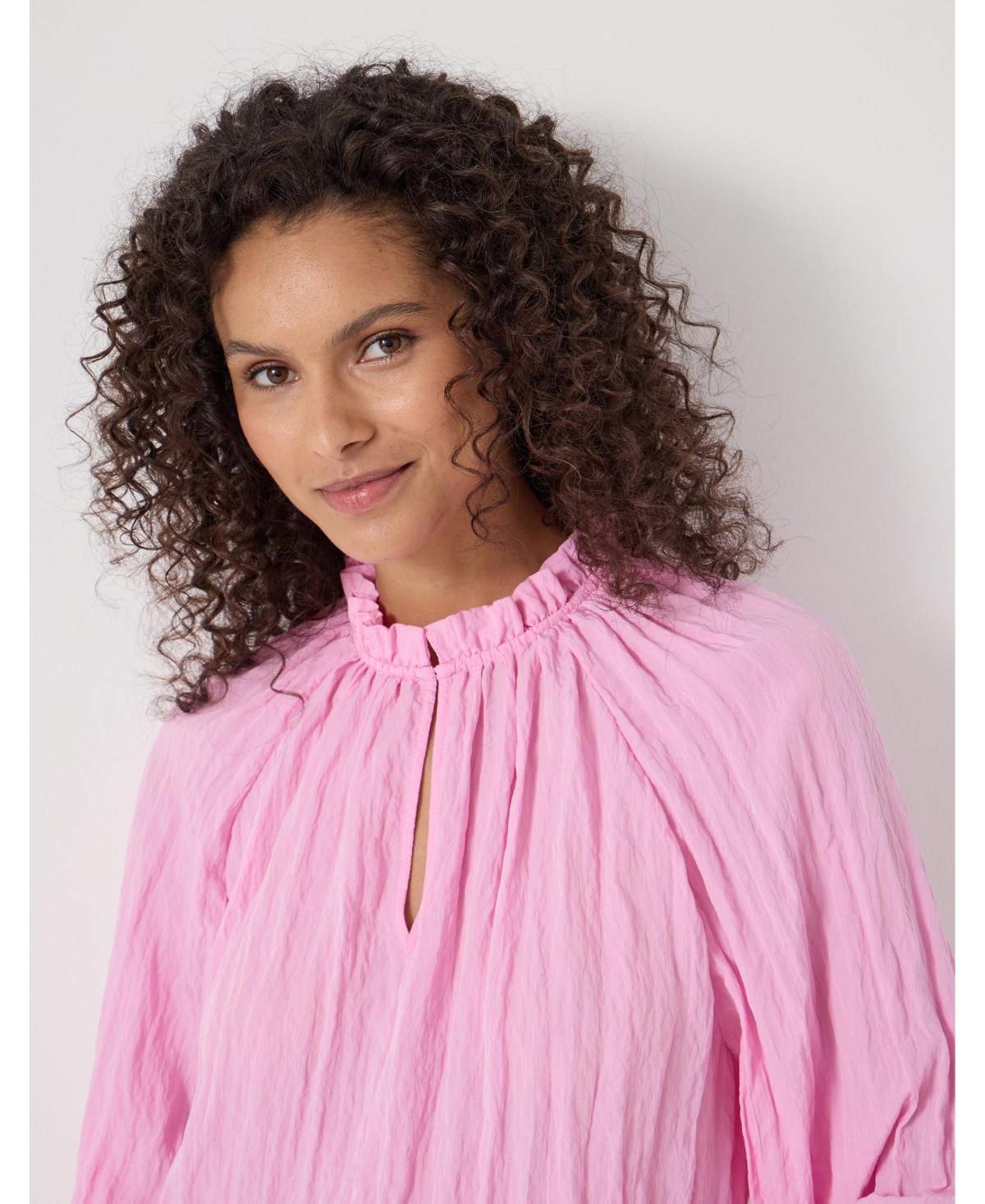 Hush Women's Ruffled Long Sleeve Blouse