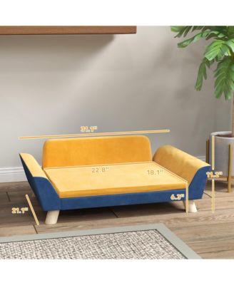 Orange Cat Sofa Bed with Washable Cover