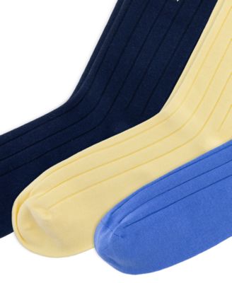 3-Pack Cotton Rib Casual Men's Socks