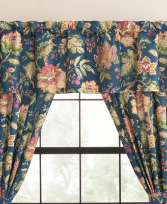 Secret Garden Floral Tailored Drapery Panel Set, 50" x 84"
