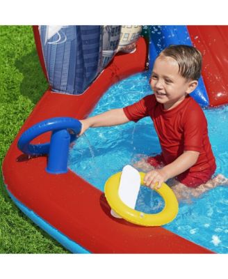 Marvel Spider-Man Inflatable Kids Outdoor Water Play Center and Water Slide