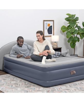 Tritech LoungeLux Headboard 33" Queen Air Mattress with Built-in AC Pump