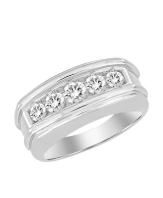 Men's Diamond Ring (1 ct. t.w.) in 10k White Gold